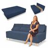 Sofa KIMO Sleeping Function Container Family Furniture Anafi Navy Corduroy