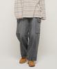 CARGOBROS FOR WOMAN Work Washed Denim Cargo Pants (Dark Denim)