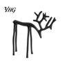 Bedroom Decorative Accents Christmas Reindeer Statue, Small Deer Sculpture Figurine, Modern Elegant Statues Holiday Decor for Tabletop, Mantel, Living