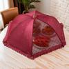 Umbrella Shape Food Cover Breathable Mesh Dining Table Dish Tent Pop-Up Mesh Screen  Kitchen Use