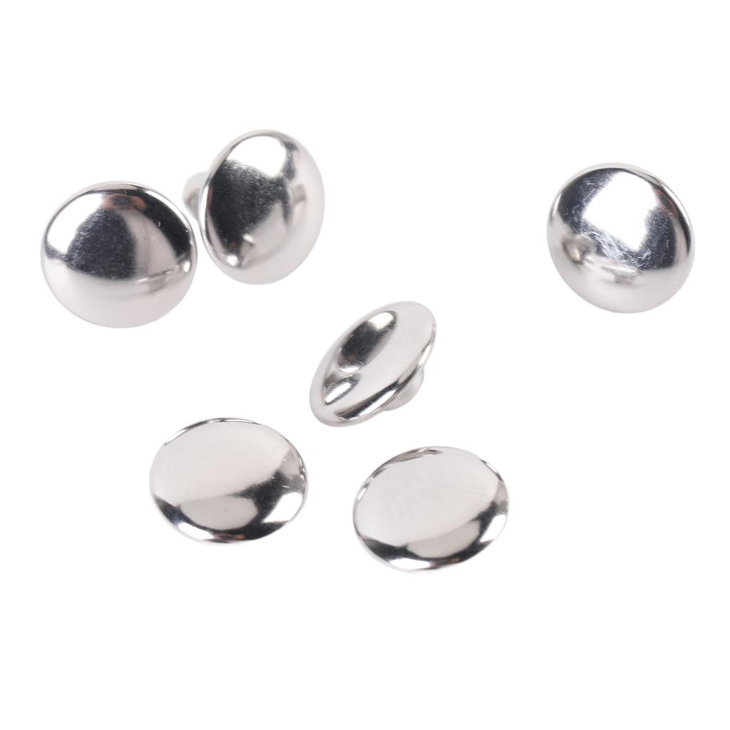 500 Set Leather Crafting Rivets 9x6mm Stainless Steel Double Cap Leather Rivets for Handcraft