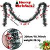 Christmas Ribbon 2m/78.7in, DIY Old Man Bell Wool Top Ornaments Christmas Tree Window Decoration Rudolph Ribbon Pendant Lace