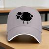 Black Sheep Silhouette Design Sun Baseball Cap Summer Unisex Adult Custom Logo Trucker Hat Sunscreen Streetwear Snapback Cap