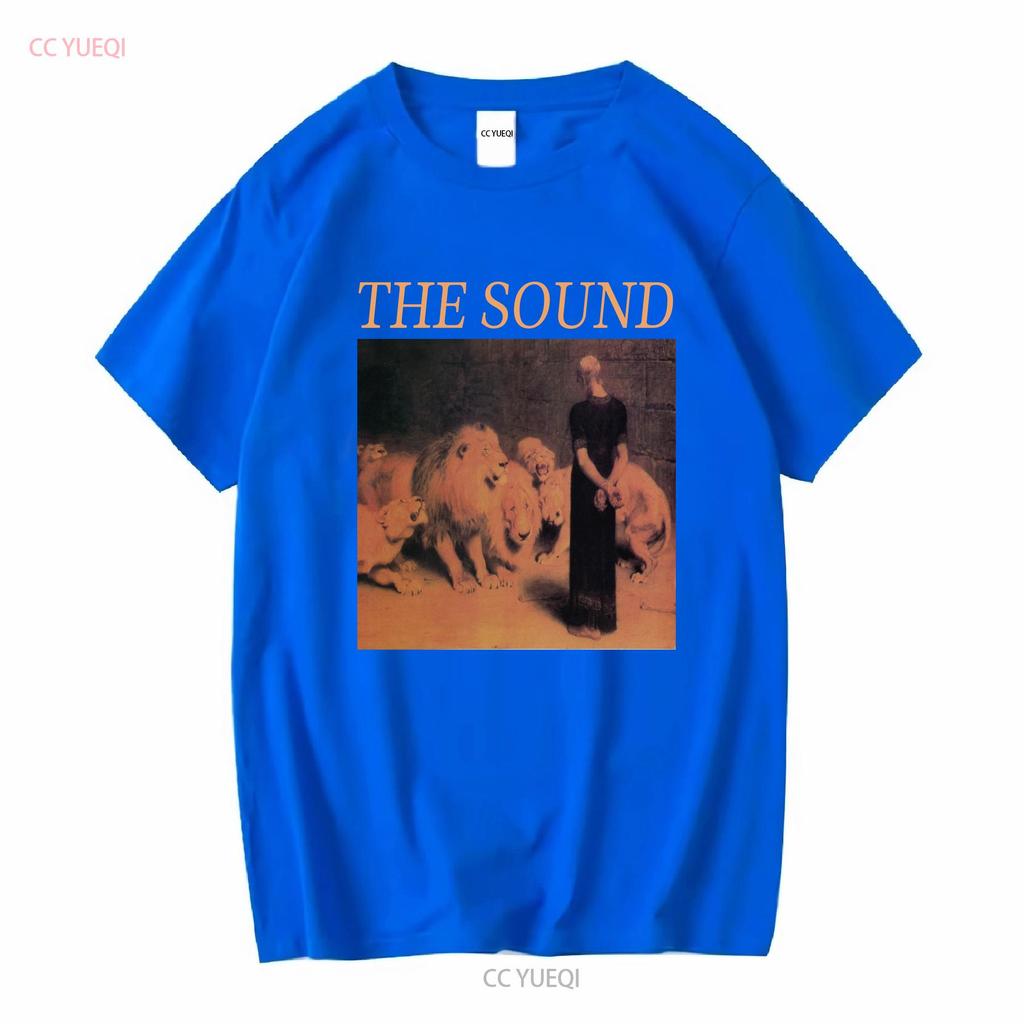 the sound T Shirt from lions mouth vintage Washed Stylish Top For Everyday Wear Casual Versatile Unisex homme fashion Soft