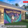 Birthday Party Backdrop Polyester Banner Photo Booth Decoration 93