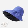 UV protection empty top hat children summer vinyl sunshade sunscreen face bucket hat