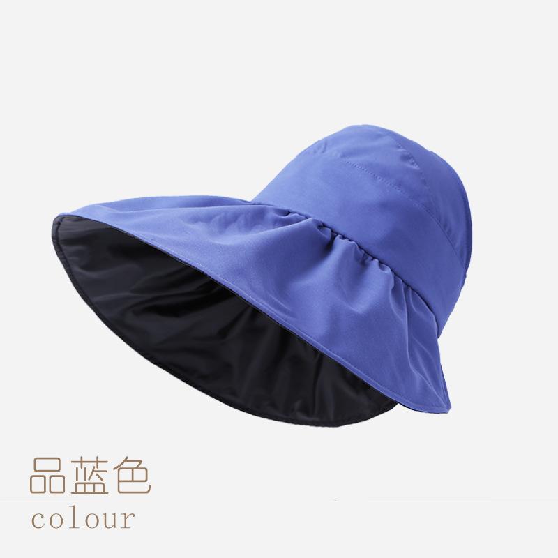 UV protection empty top hat children summer vinyl sunshade sunscreen face bucket hat