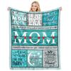 "Mom Appreciation Fleece Blanket, Soft Cozy Throw for Mothers Day, Unique Gift Idea for Mom, Perfect Keepsake for Family Love"