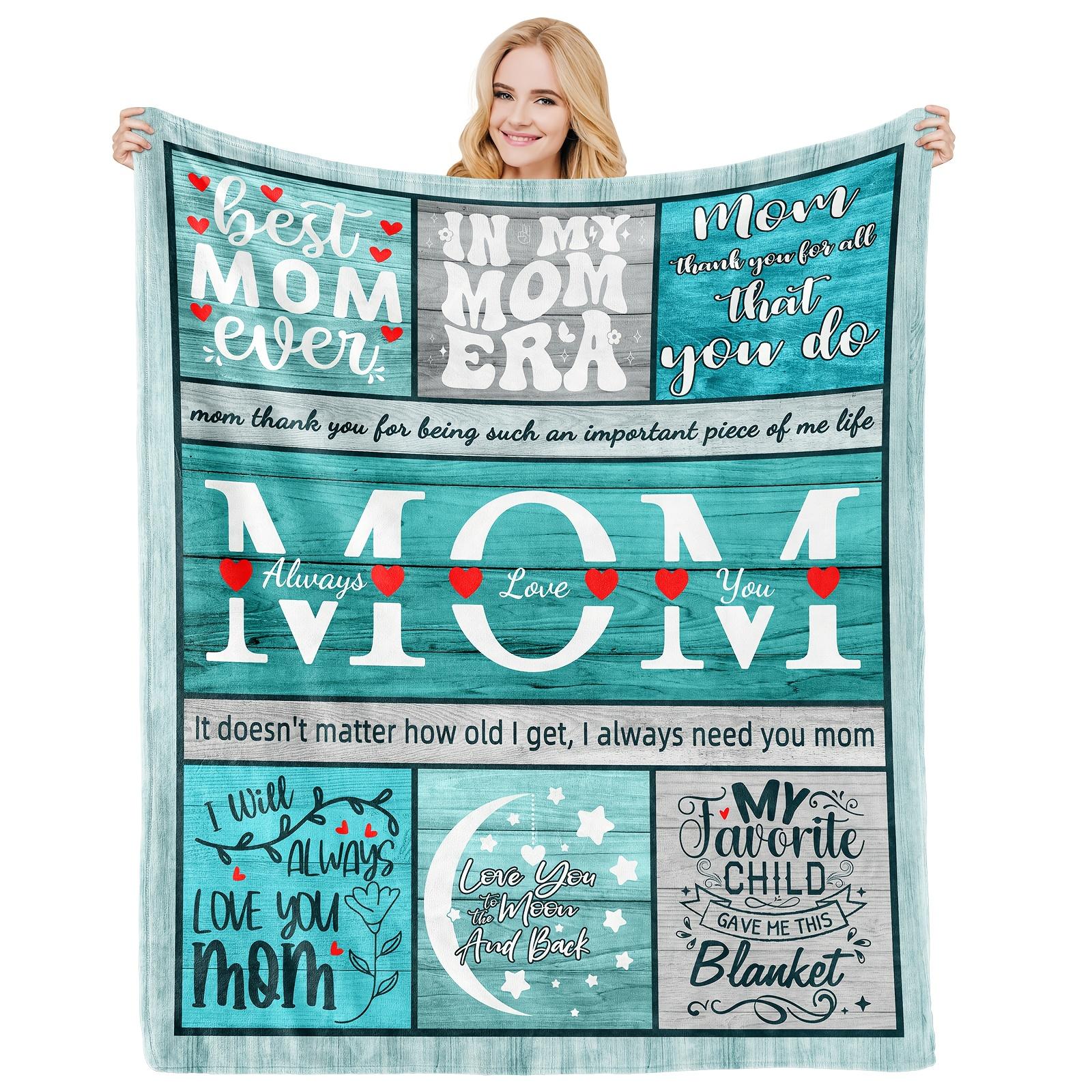 

Mom Appreciation Fleece Blanket, Soft Cozy Throw for Mothers Day, Unique Gift Idea for Mom, Perfect Keepsake for Family Love 75x90cm чорний