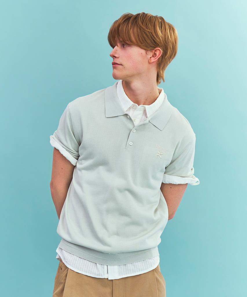 Seteo Classic Collar Half Knit Mint