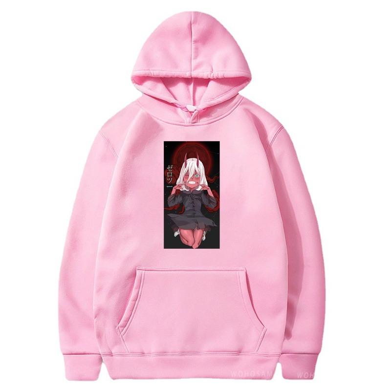 DARLING in The FRANXX Hoodie Men's and Women's Harajuku Pullover Street Wear Unisex Autumn Winter Plushed Brand Sweater