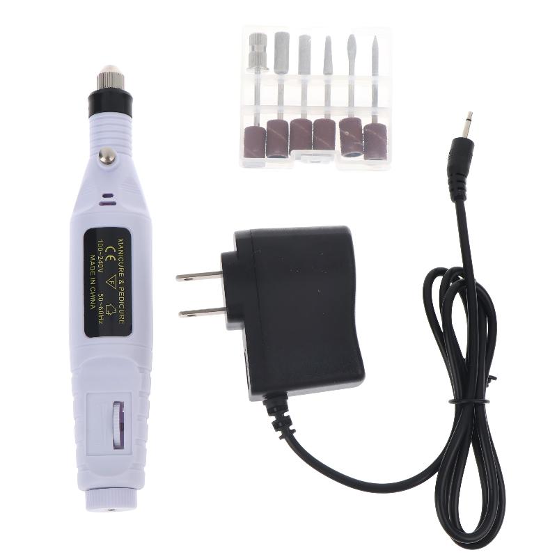 Electric Nail Sander Machine Adjustable Speed Drill Set for Acrylic Gel Nails Removal and Shaping