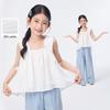 Xiaoyinman Girls' Cotton Ribbon Bow Camisole Top