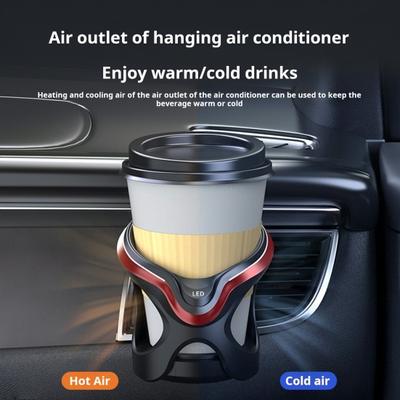 Portabicchieri universale per auto con luce LED, alta stabilità, anti-vibrazione, facile da installare, portabottiglie per bocchette di aerazione per auto