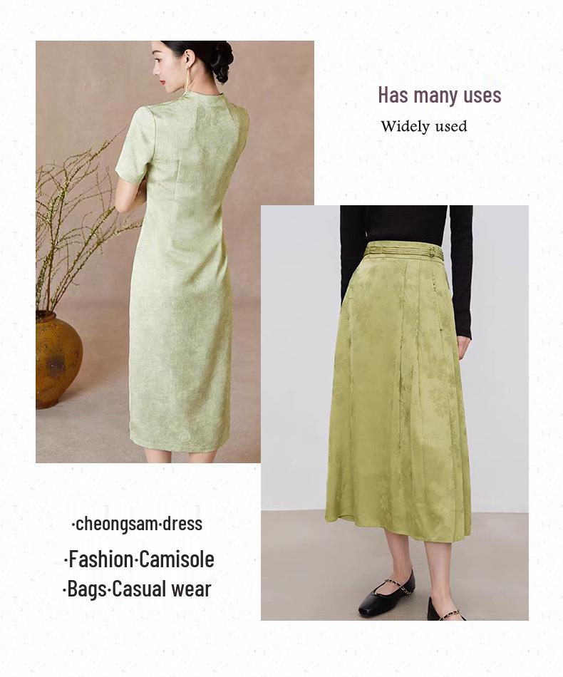 New Style Women's Hanfu Silk-Blend Satin Jacquard Fabric