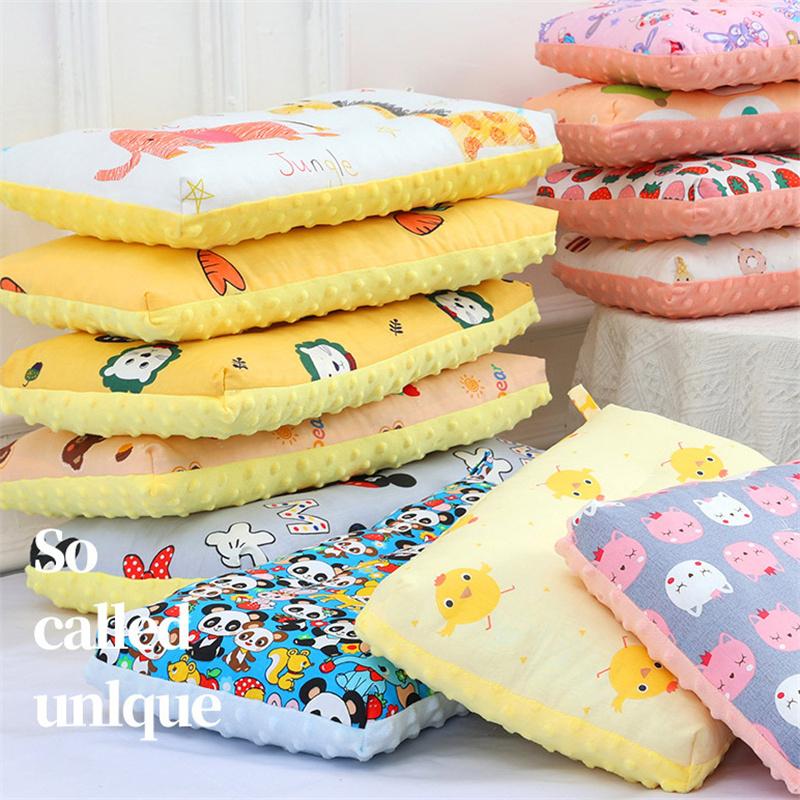 Children Infants Baby Cartoon Pure Cotton Doudou Velvet Sleep Pillow Kindergarten Washable Cervical Vertebra Protect Kids Pillow