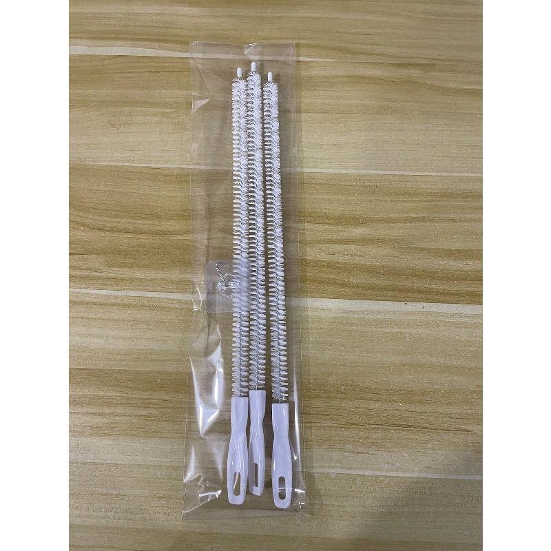 Drain Cleaning Tool Set (With Storage Hook), Includes Flexible Drain Remover And Brush