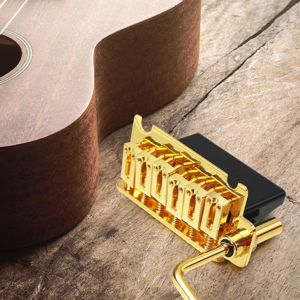 Electric Guitar Bridge 2 Post Point Electric Guitar Tremolo System Bridge for Stratocaster Strat 6 String Electric Guitar oro