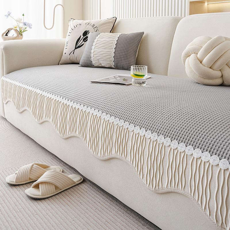 New Summer Sofa Cushion Irregular Straight Row Sofa Mat Seat Cushion Leather Sofa Cool Cover Cloth Towel