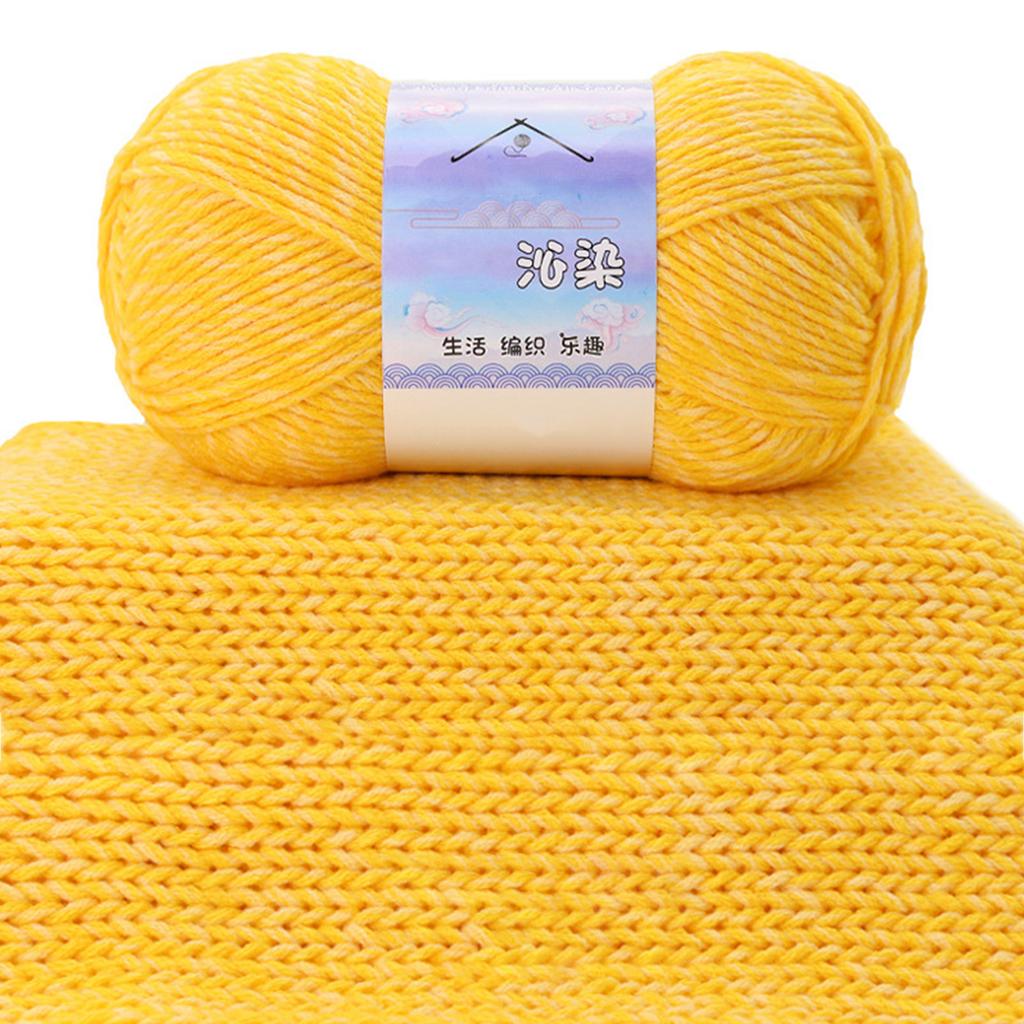 Häkelgarn Strickgarn Baumwollgarn für DIY Hut Pullover Schal Handarbeiten Garn Farbverlaufsgarn zum Häkeln Stricken