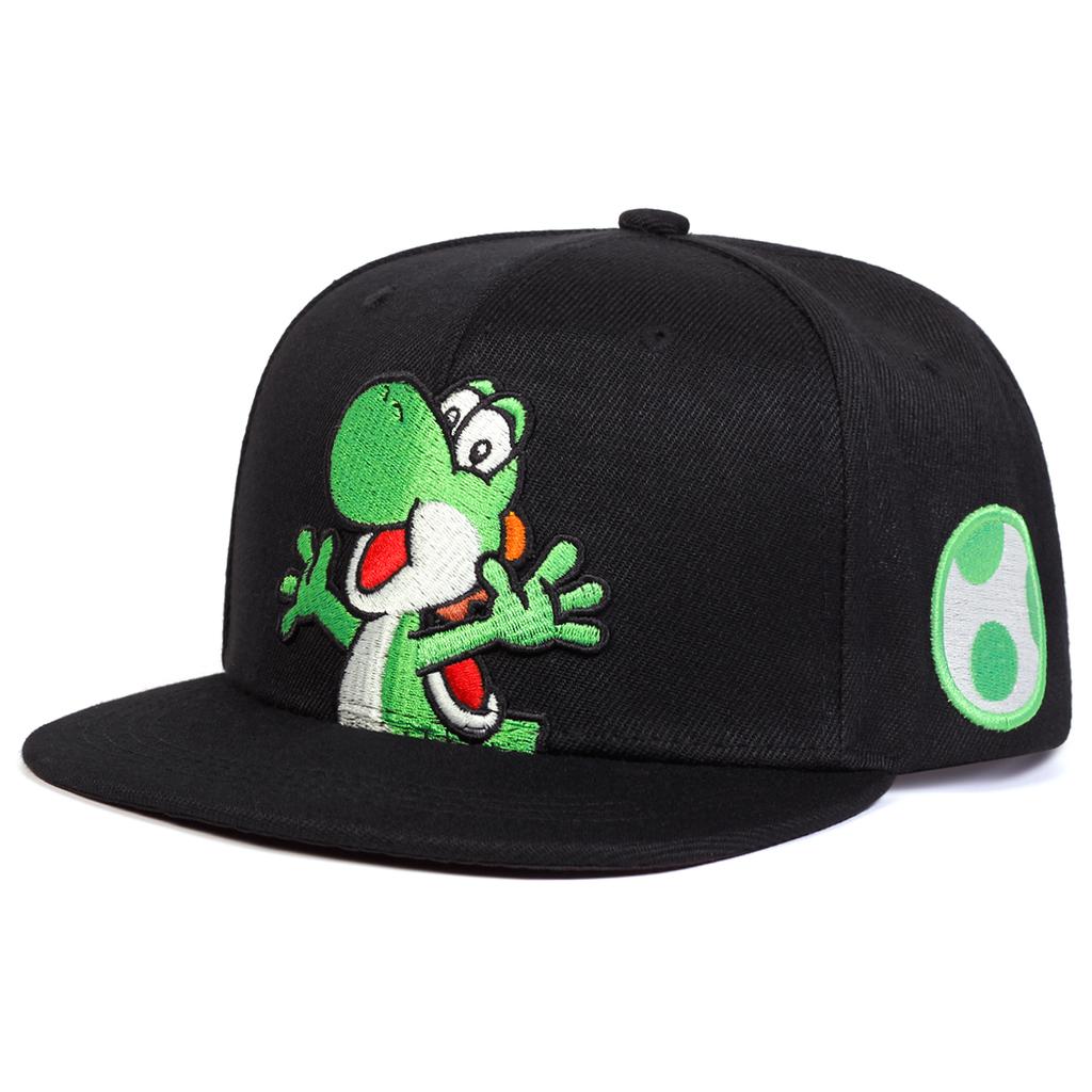 Niedliche Cartoon-Dinosaurier-Stickerei-Baseballmütze, modische Outdoor-Mütze für Männer und Frauen, flache Kappen, Punk-Hüte, Gorras
