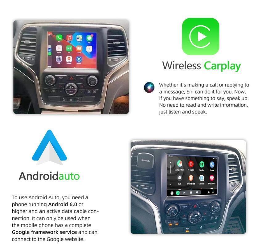 Car Radio Multimedia For Jeep Grand Cherokee 2014-2017 8.4 inch Car Stereo Radio Carplay Android Auto GPS Navigation 4G BT SWC