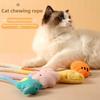 Cat Doll, Biting The Rope To Relax. Rope Toy for Relieving Boredom and Chewing. Cat-shaped Toy with Fruit and Mint Flavor. New Cat Toy.