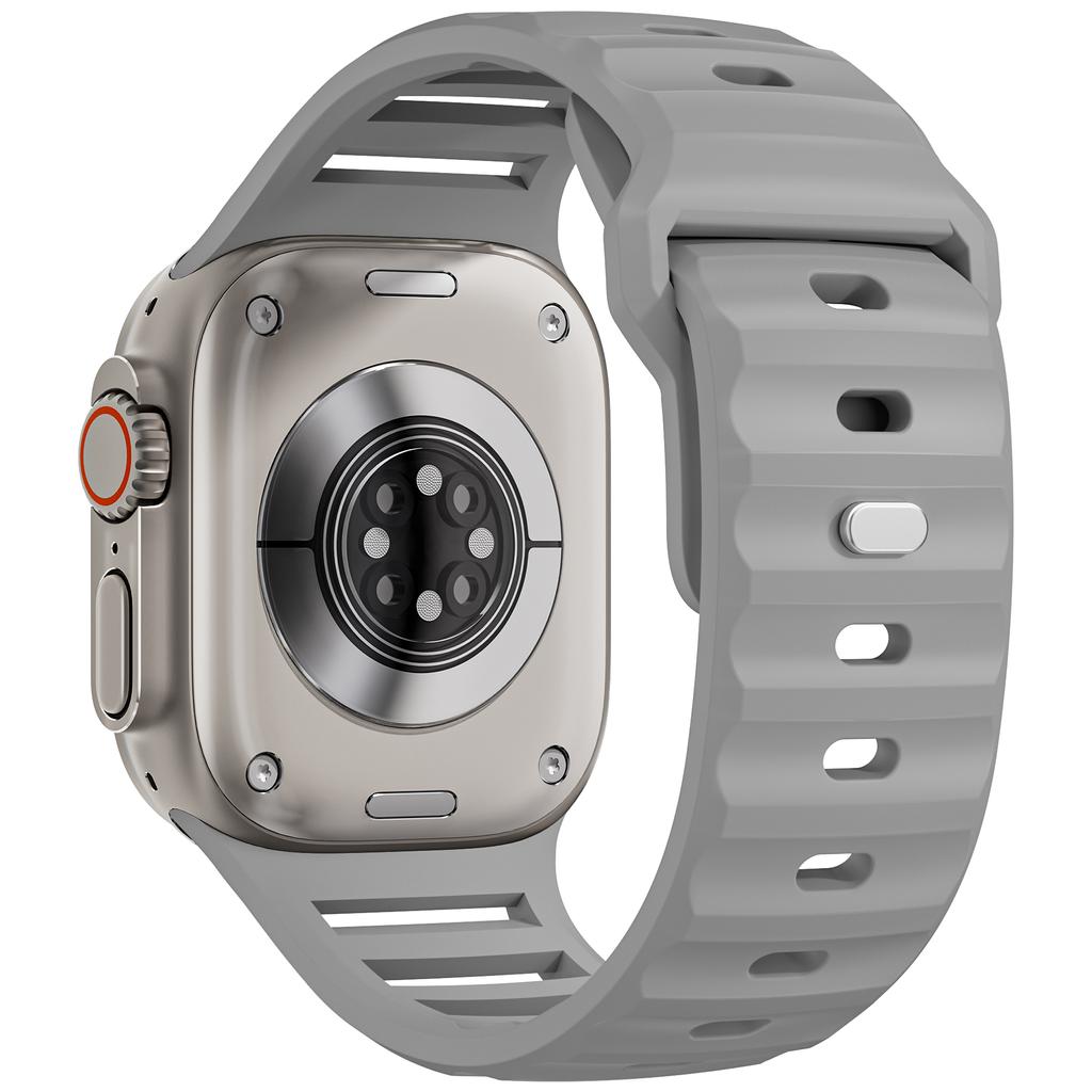 Sport Silikonband für Apple Watch Ultra 2 Strap 49mm 45mm 44mm 42mm Correa Smartwatch Armband iWatch Serie 9 8 7 6 5 SE