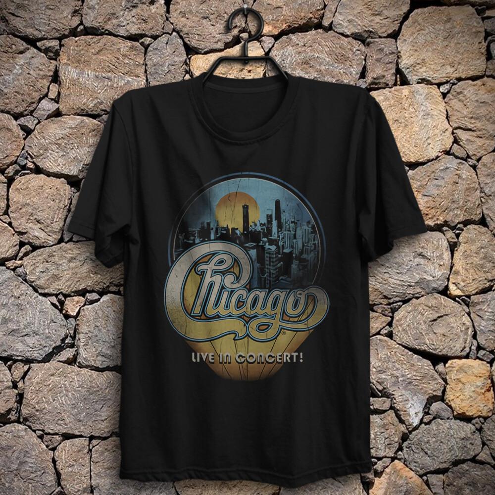 Chicago band Live in Concert T-shirt Terry Kath Robert Lamm Dawayne Bailey S
