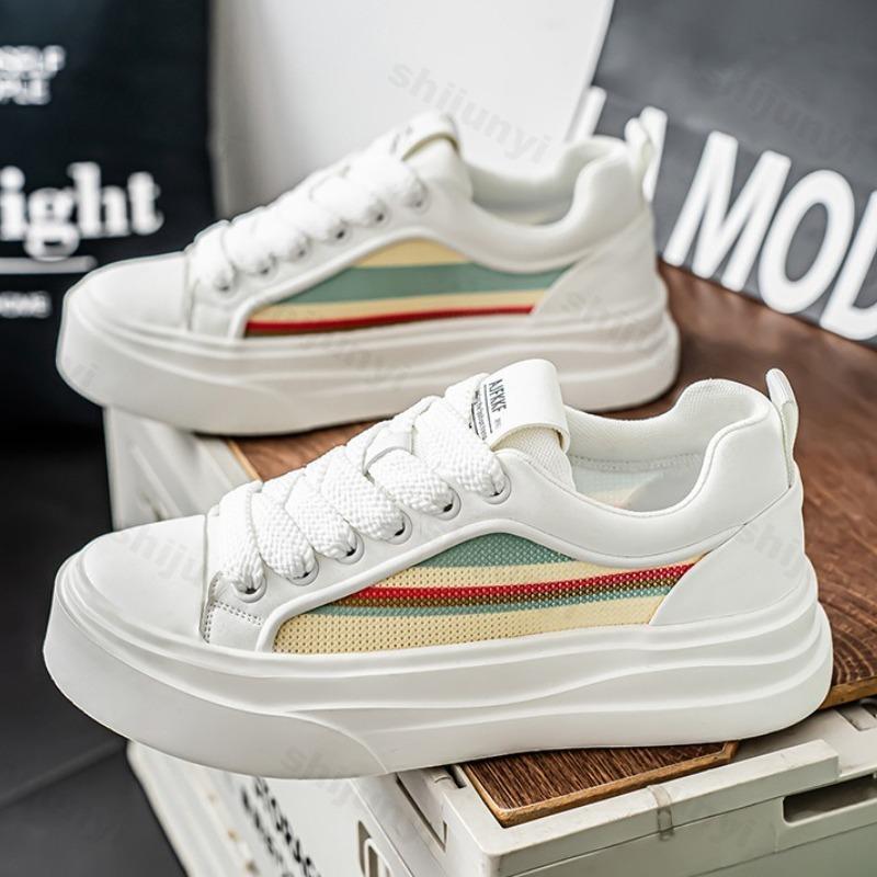 Summer Men's Chunky Sneakers 2025 Breathable Mesh Sport Casual Shoes Non-slip Board Shoes Trendy Zapatillas De Hombre