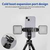 Universal Cold Shoe Phone Holder Adjustable 360 Rotations Metal Brackets Simple Installs Suitable for Mobile Devices