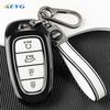 Moderne TPU Auto Schlüsselhülle Schutzhülle Zubehör für Hyundai Santa Fe Tucson Nexo Nx4 Ioniq 5 Atos Prime Solaris 4 Tasten