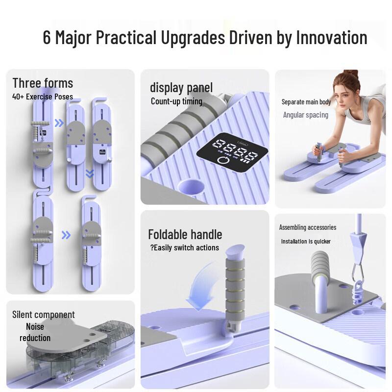 Brangdy Multifunctional Ski & Ab Trainer with Pelvic Floor Exerciser
