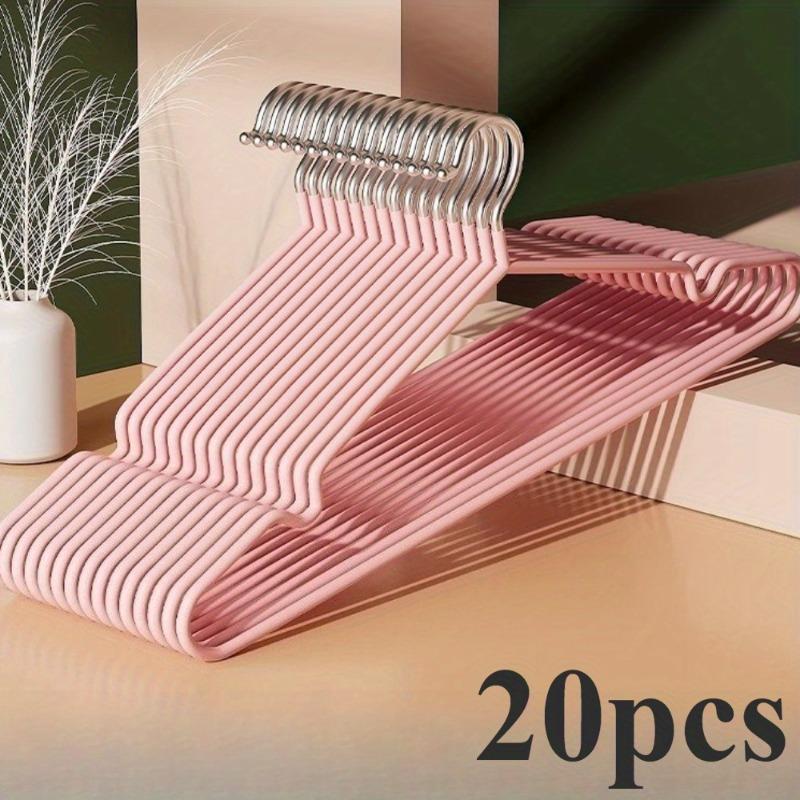 20pcs Metal Clothes Hangers Anti-Slip Heavy Duty Space Saving Hangers for Closet Organization Garage Boutique Home Use 4359₽
