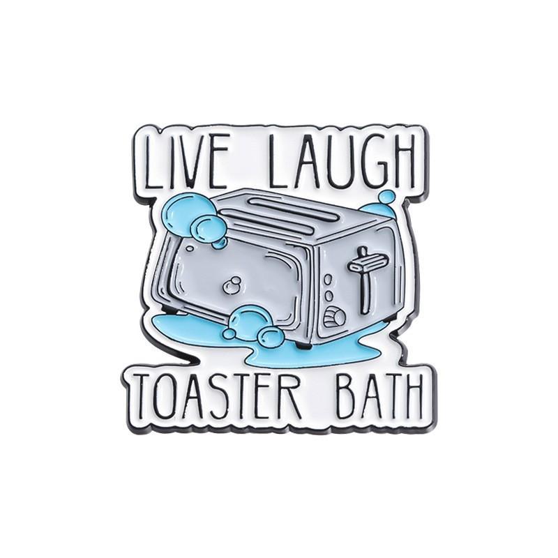 Cartoon Character Unique Brooch Set Playful Blue Enamel Metal Pins Assorted Styles For Unisex Accessories Fashion