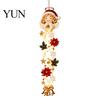 Lighted Holiday Door Hanger Glowing Christmas Hanger, Crochet Spiral Ornament with LED Lights, Snowman Santa Reindeer Winter Wonderland Window