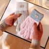 Women Warm Thick Plush Knitted Gloves Touch Screen Men Women Fashion Autumn Winter Keep Warm Riding Skiing Outdoor Gloves