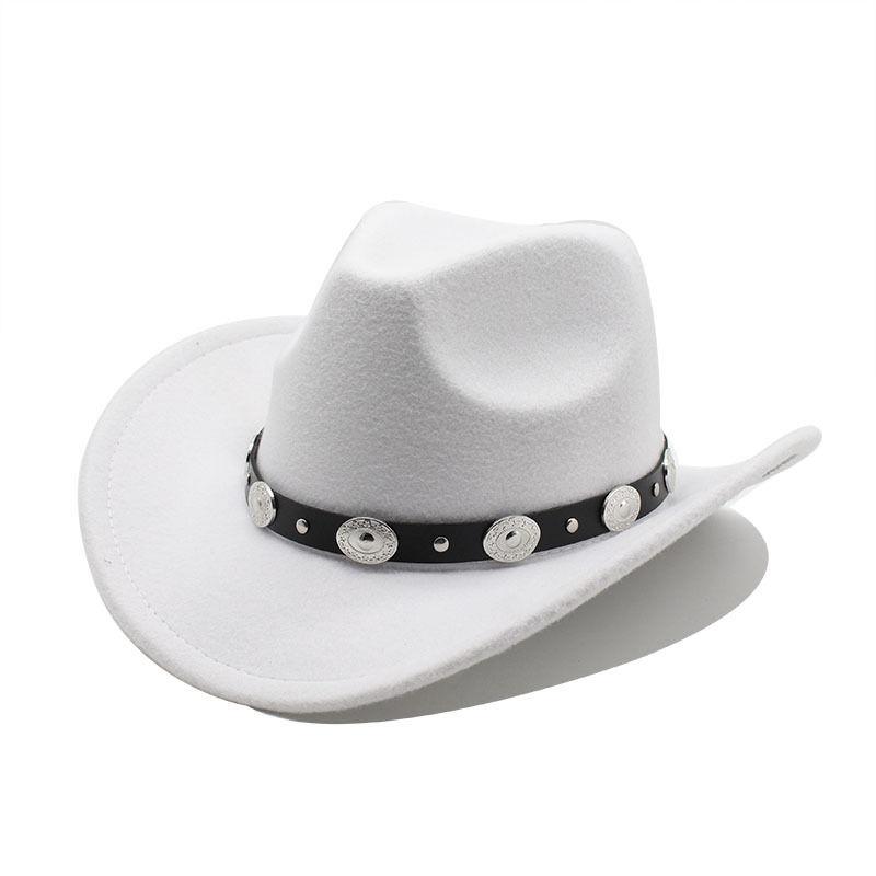 Neuer Stil Wollener Western Cowboy Zylinder für Männer und Frauen Paarhut