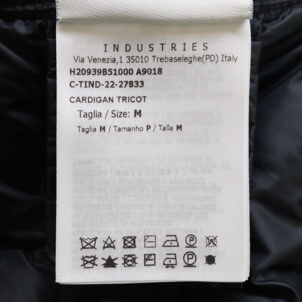 Moncler CARDIGAN TRICOT Cardigan Collarless Knit Jacket Jacket M blackUsed