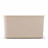 Iris Ohyama Storage Box with Lid, 45cm Wide x 29cm Deep x 13cm High, Stackable Storage Case with Lid, Pink Beige, for Storing Clothes, Toys, Cosmetics