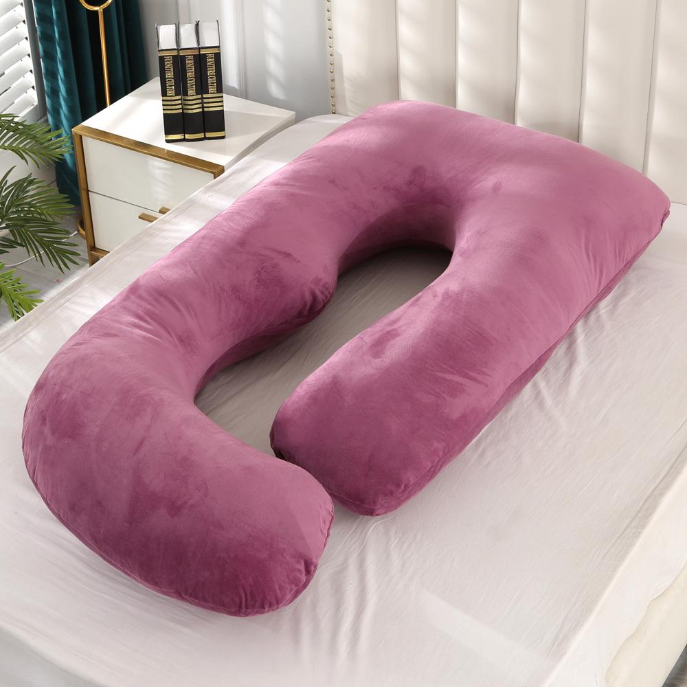High-Density Solid Color Maternity Pillow for Pregnancy, Side Sleeping, Breastfeeding, and Headboard Support
