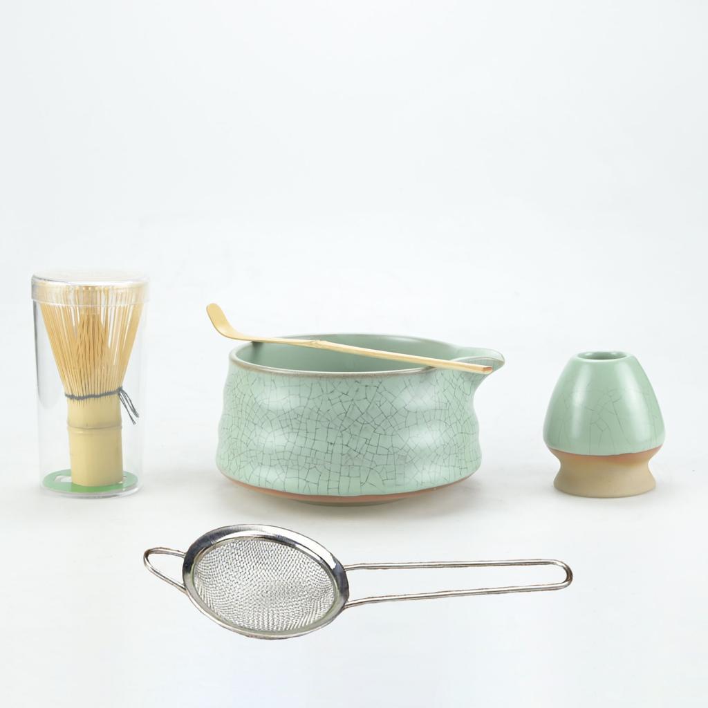 2pcs/4pcs/5pcs/set Premium Matcha Tea Set With Bamboo Whisk, Bowl, Scoop & Holder-Complete Matcha Making Kit For Traditional Tea
