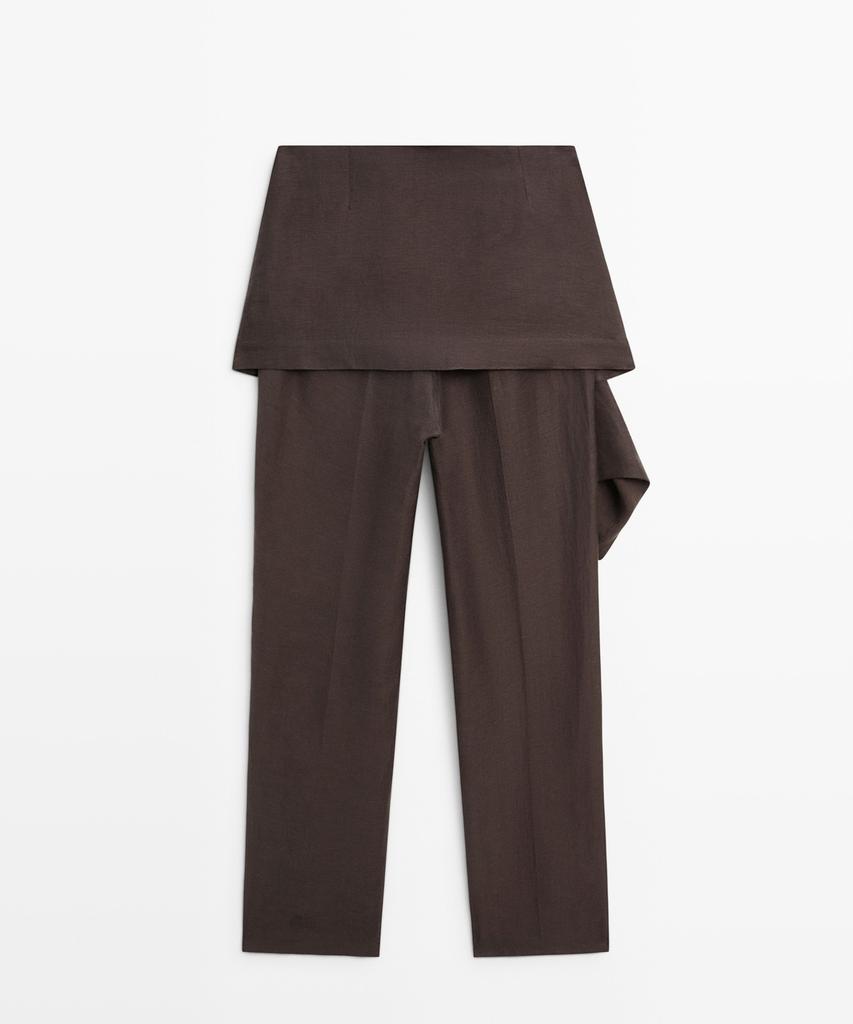 Masimodutti Linen Blend Skirt Pants