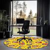 Chucky Printed Round Rug Carpet Chair Rug Area Rug Entryway Doormats,for Office Chair Living Room Bedroom Kitchen Room.