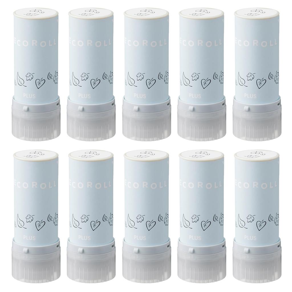 Plus Roller Stamp Deco 11mm Set of Roller, Wide, Leaf, Black, 10, IS-611DR, 40-196x10