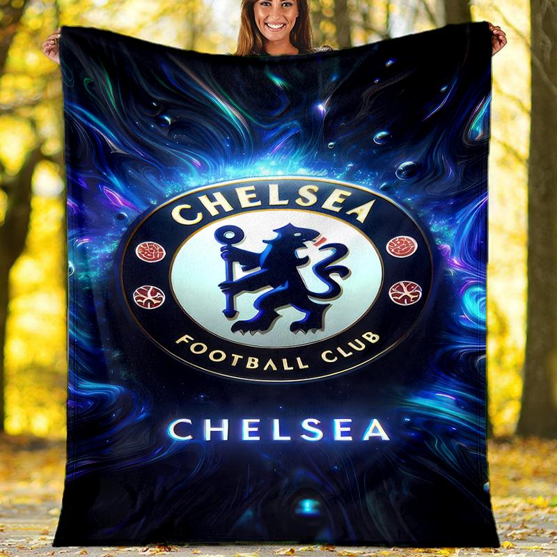 Chelsea FC Logo Printed Throw Blanket—soft,warm;versatile Blanket for All Seasons—perfect As &air-conditioning Throw,nap Blanket