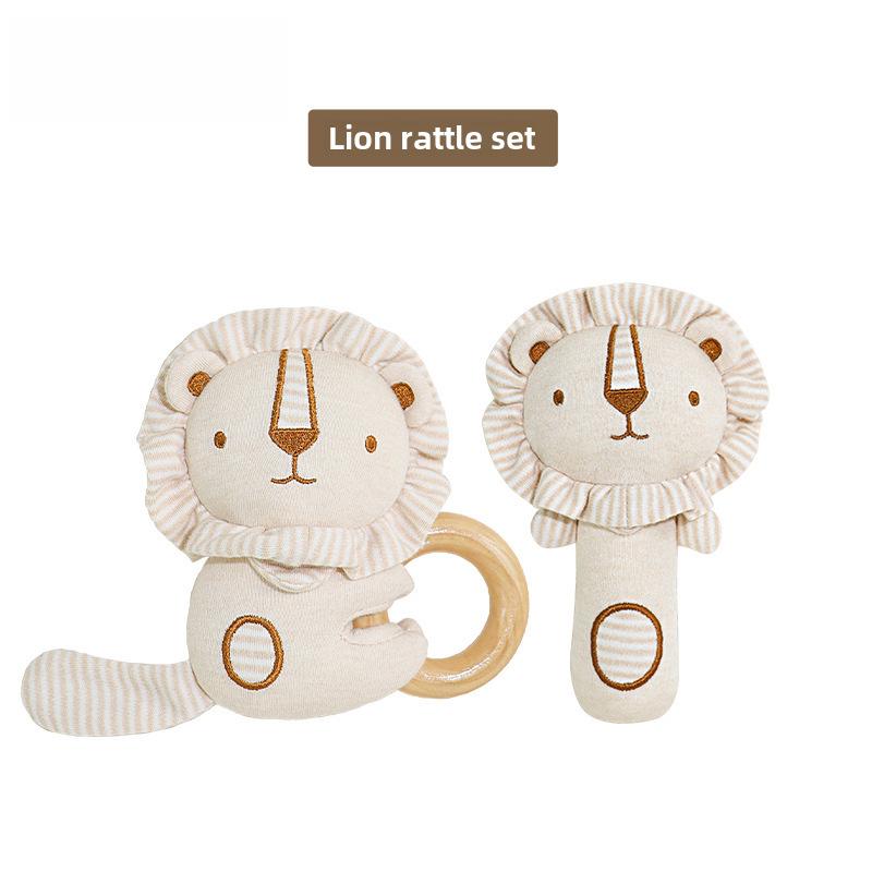 

Набор детских погремушек из органического хлопка для 0-1 года - Игрушка для прорезывания зубов и успокоения