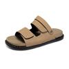 Slippers men wear all-match thick-soled foot slippers in summer, wear deodorant beach driving cool slippers