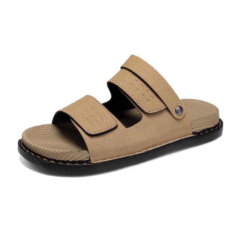 Slippers Men Wear All-match Thick-soled Foot Slippers In Summer, Wear Deodorant Beach Driving Cool Slippers