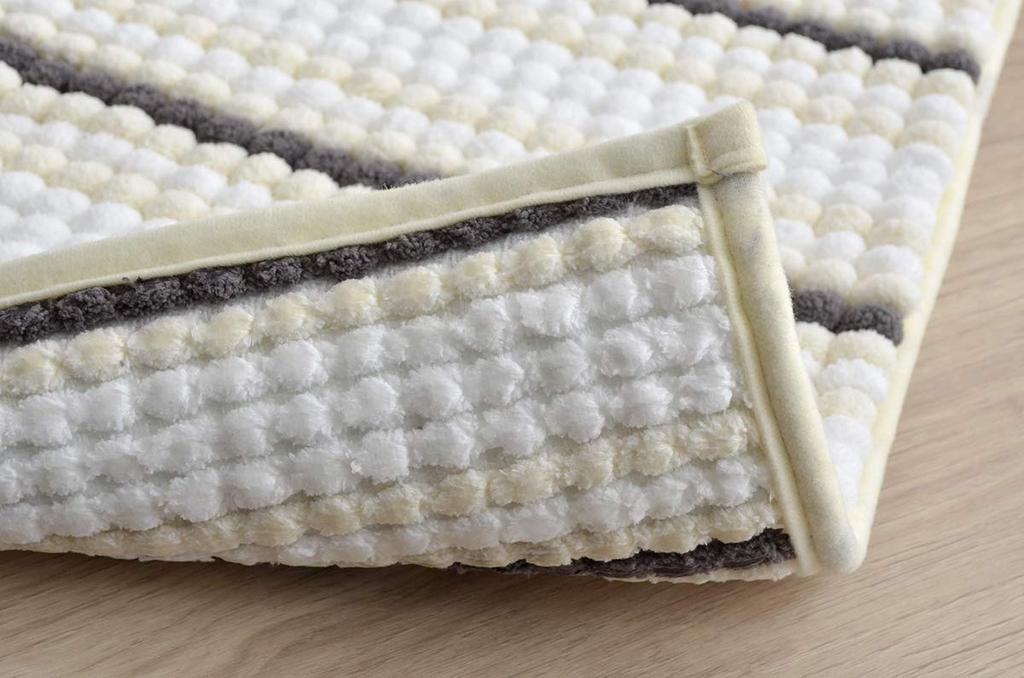 IKEHIKO Pekora Bath Mat, Antibacterial, Odor-Resistant, High-Weight, Plush, Non-Slip, Absorbent, Approx. 35 X 50 Cm, Ivory #3487709